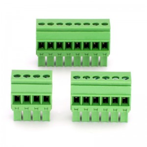 3.81MM Curved Straight Pin Socket Pcb Plug-In Terminal Block 2_3_4_5_6_7_8_9_10_12_14_16P