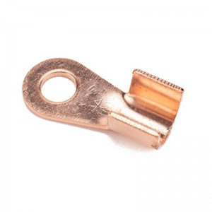 Non-Insulating Electrical Eyelet Copper Grounding Terminal Lug,Crimp Ring Cable Lug