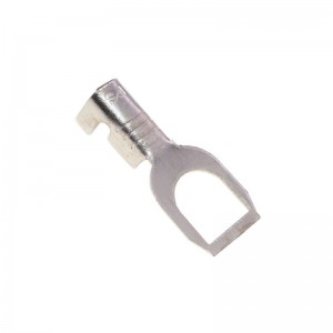 Non-Insulated F-Type 5.3mm Y-Shaped Brass Nickel-Plated Stamping Terminal Block Connector