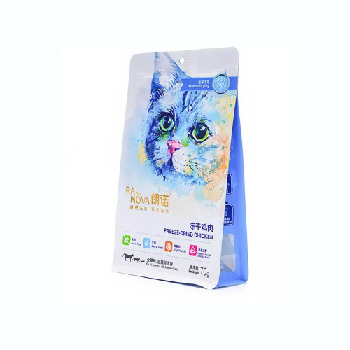 China package supplier Pet food flat bottom pouch