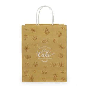 China package supplier Kraft paper bag with handles