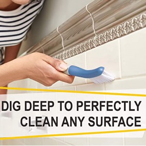 Cepillo de fregado resistente con agarre cómodo, cepillo de limpieza para baño, ducha, fregadero, piso