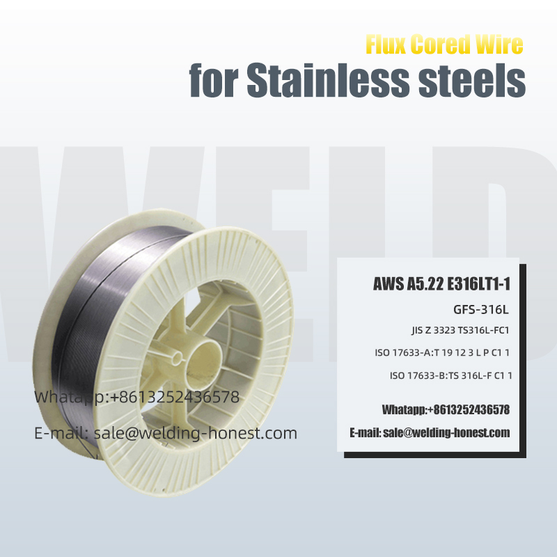 Stainless Steels Flux Cored Wire E316LT1-1 Oilfield soldering