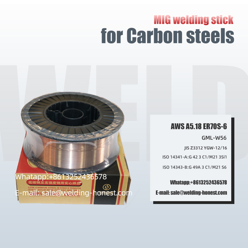 Steels Karbon tinggi MIG ER70S-6 Seal makings