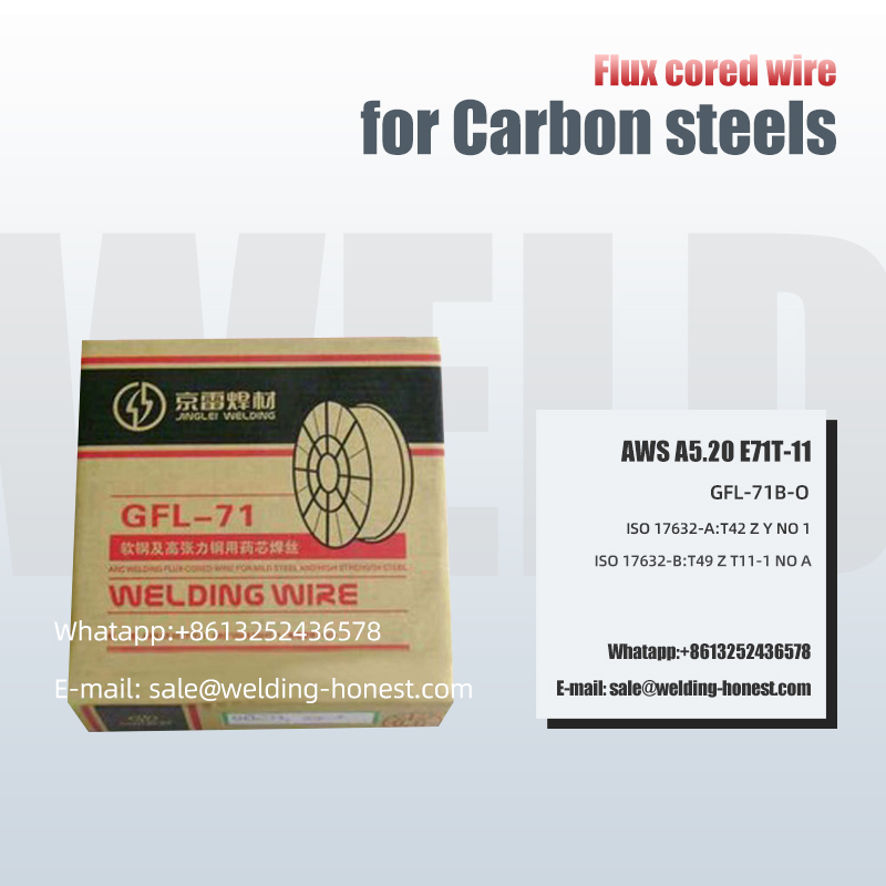 High Carbon steels Flux cored wire E71T-11 Soldering jointing
