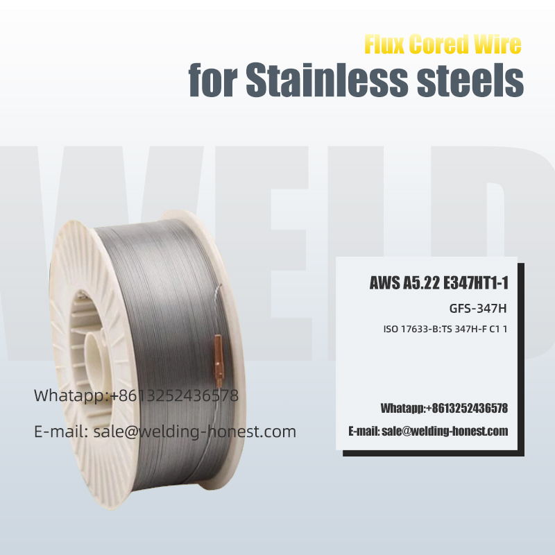 Steels Di-staen Flux Cored Wire E347HT1-1 LNG exp ort prosiect piblinell weld