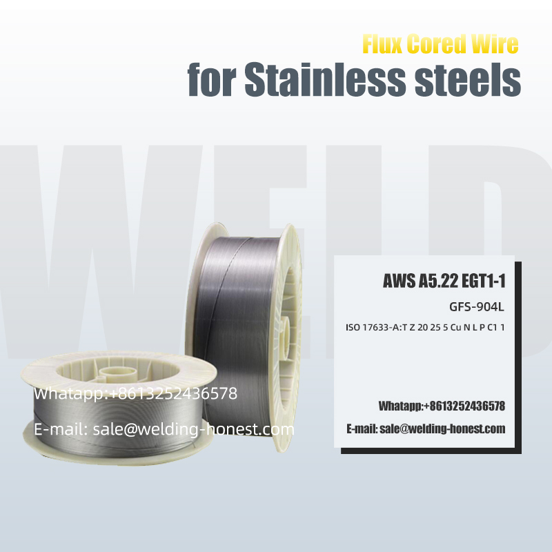 Stainless Steels Flux Cored Wire EGT1-1 LNG kendaraan botol bahan las