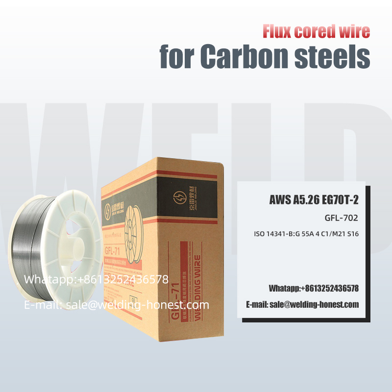 Ocele s vysokým obsahom uhlíka Plnený drôt EG70T-2 Tesniaci materiál