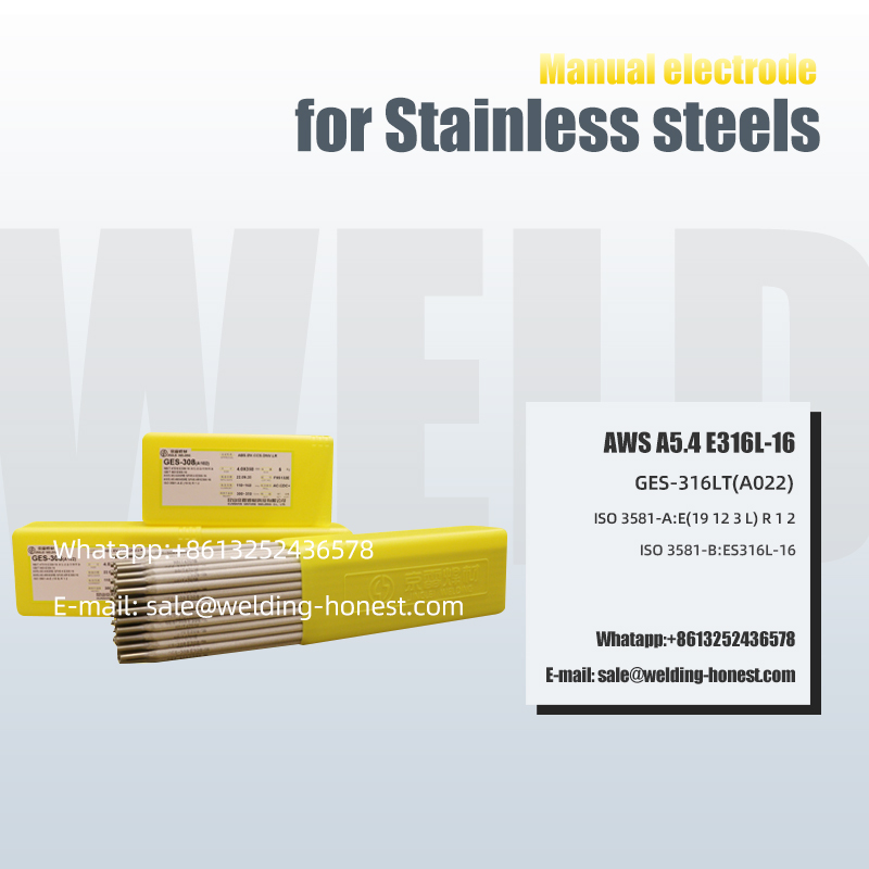 Stainless Steels Manual Electrode E316L-16 VLCC sekepe se rekisoang ka oli e tala