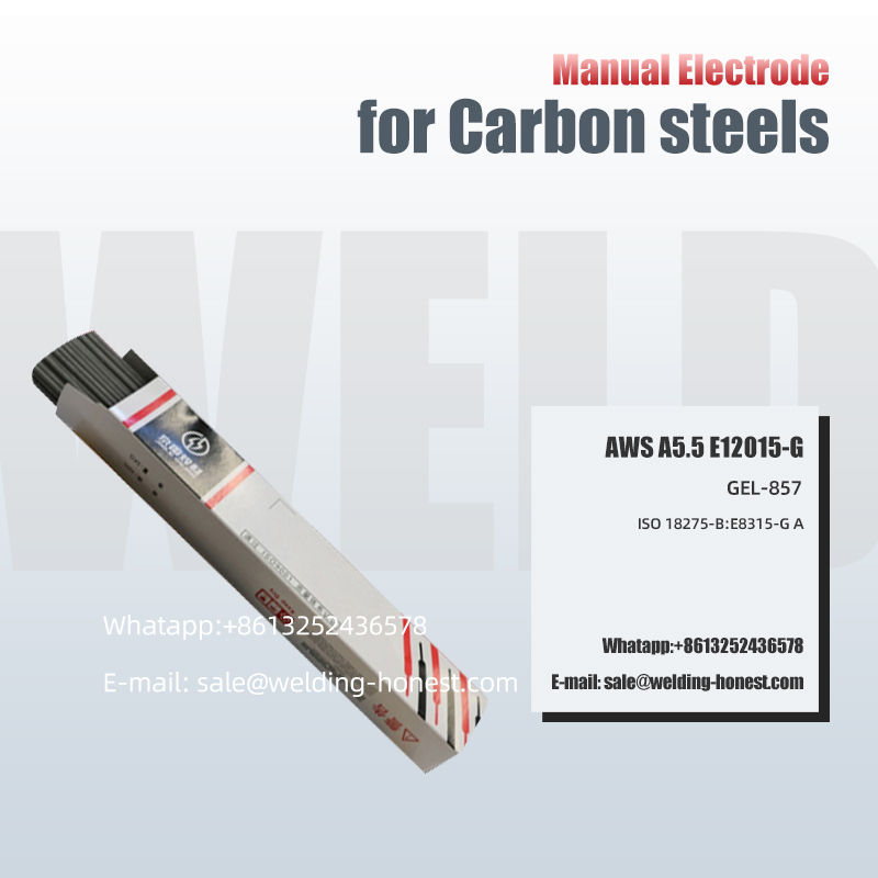 Electrodo manual de aceiros de alto carbono E12015-G plataforma de perforación semisumergible bobina de alambre de soldadura