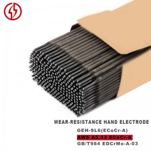 Elèctrode manual de cara dura AWS A5.13 ECoCr-A...