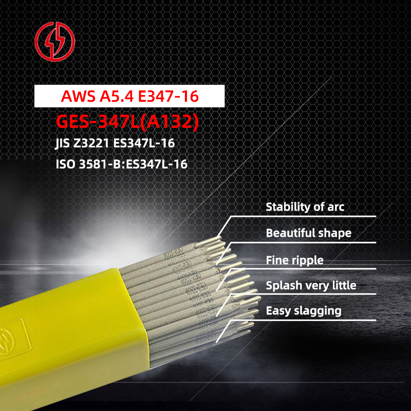 Acers inoxidables Dades de fabricació de soldadura de l'elèctrode manual E347L-16