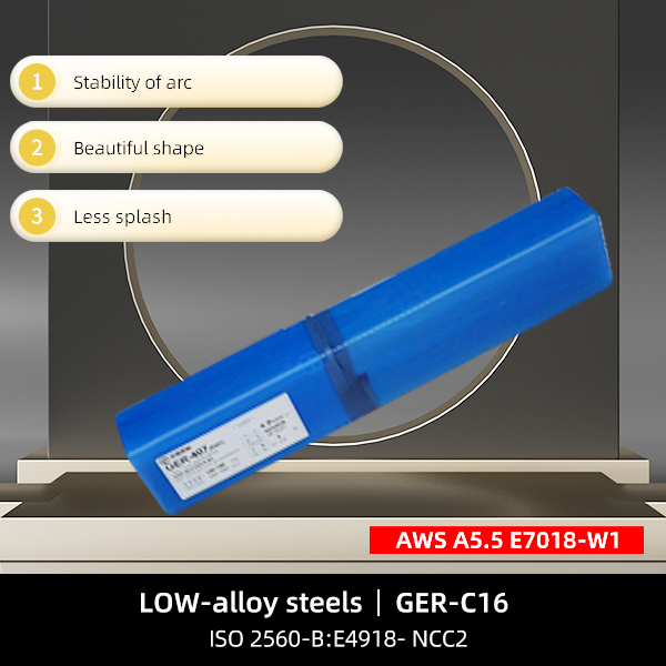 Steels ìosal-alloy Dealan làimhe E7018-W1 Ceangal soldering
