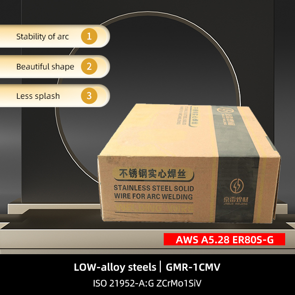 Tsawg-alloy steels Gas-shielded ER80S-G hlau Jointing accessories