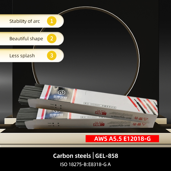 Acers d'alt carboni Elèctrode manual E12018-G Dades de soldadura