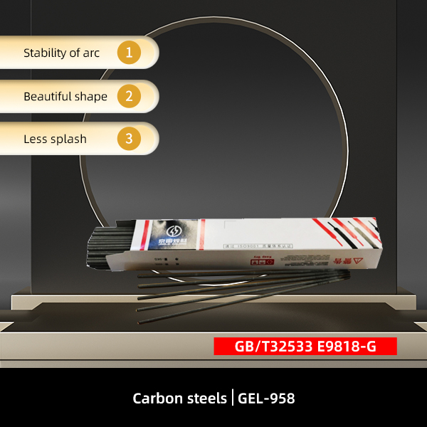High Carbon steels Manual electrode E9818-G Soldering makings
