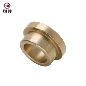 TS16949 Powder e netefalitsoeng ea Metallurgy Technology ea Bronze Flanged Sleeve Bearings