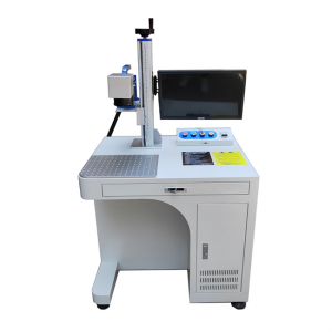 Máquina de marcação a laser de fibra de metal 100w, máquina de corte e gravação a laser para material de coopier de ouro