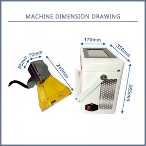 Ručna prijenosna mašina za lasersko označavanje vlakana