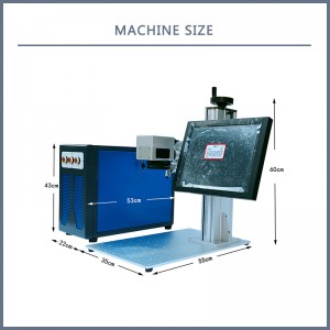 fabrikant mini laser marking masine foar metaal