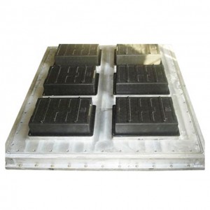 EPS putų polistirolo izoliuotas spindulinis grindų šildymo plokštės pagrindo plokštės formavimas aliuminio forma