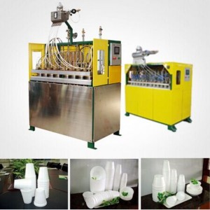 Máquina automática para fabricação de copos de espuma EPS de poliestireno contínuo