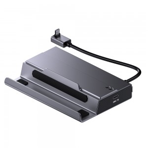 7-ში 1 დოკ სადგური Steam Deck M.2 საყრდენი USB-C ჰაბისთვის HDMI 4K@60Hz-ით