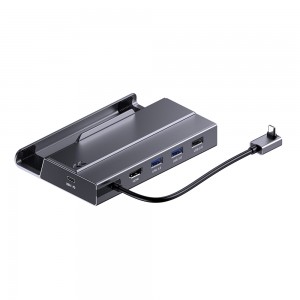 7 i 1 dokkingstasjon for Steam Deck M.2 Stand Base USB-C Hub med HDMI 4K@60Hz