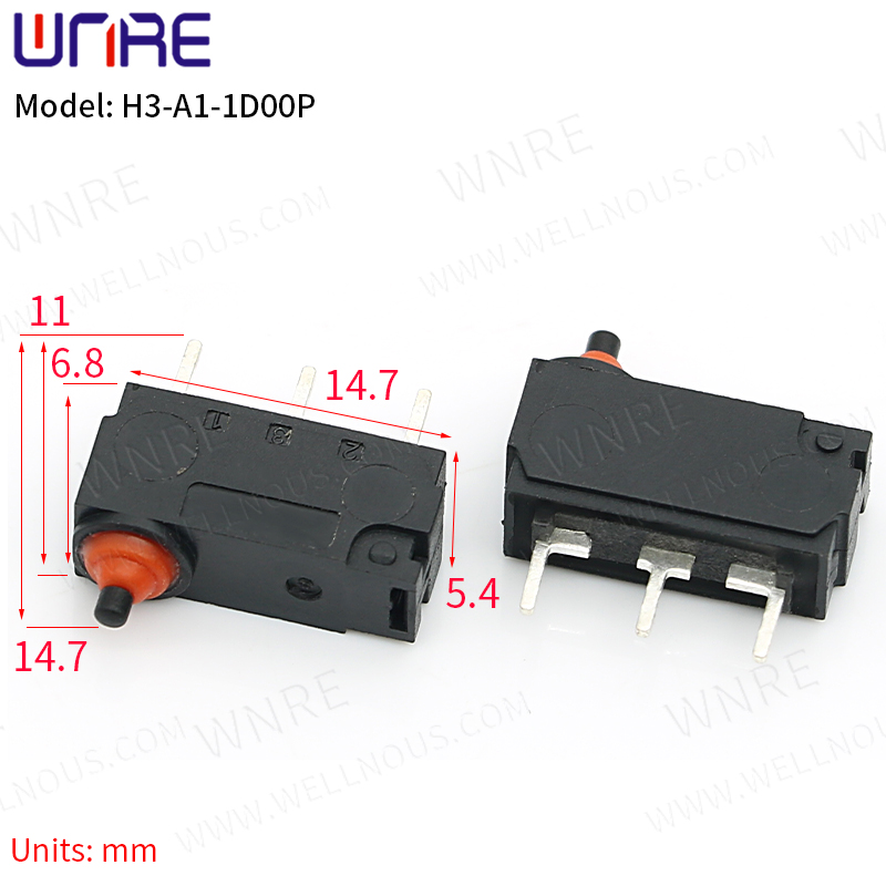 H3-A1-1D00P Microinterruptor impermeable Interruptor de reinicio automático Interruptor sensible