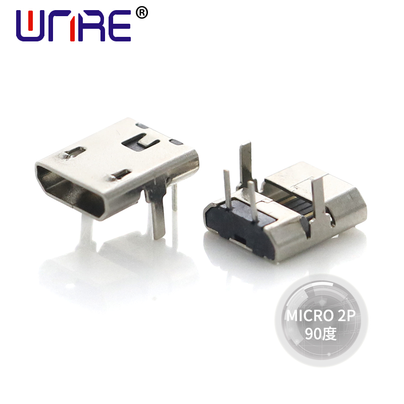 Connettori di carica Micro 2P 90 Gradi Socket Connectors Per Mobile Factory