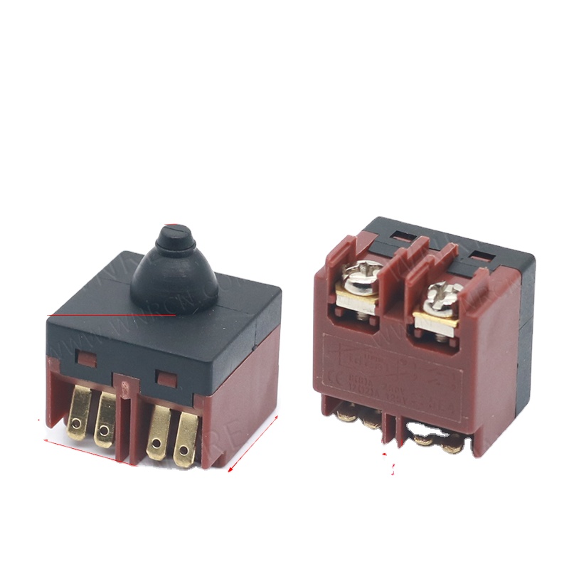 Interruptor de control de taladro eléctrico WNR06-1 Interruptor de gatillo inalámbrico con luz pequena para ferramentas eléctricas Interruptor de taladro eléctrico