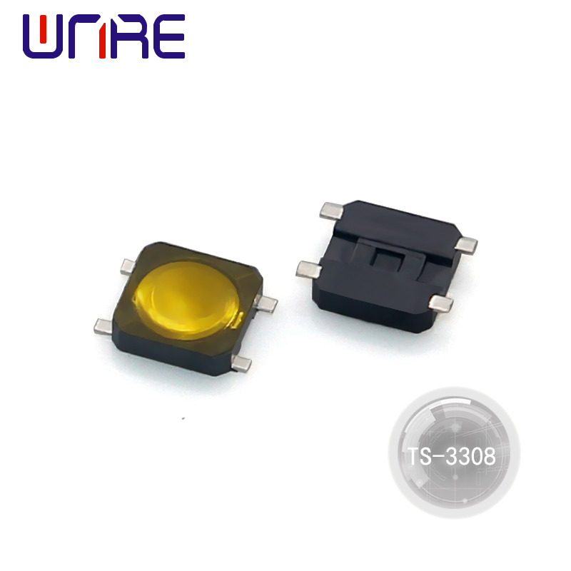 Kinijos gamyklos TS-3308 membraninis taktinis jungiklis Momentary Micro Touch Switch mygtuko jungiklis