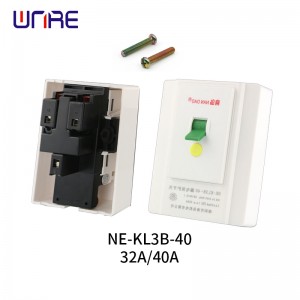 NE-KL3B-40 32A/40A zidni prekidač za zaštitu od strujnog udara koji sprječava strujni udar za grijač vode klima uređaja