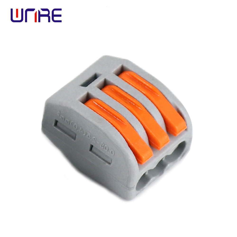 PCT-213 rated irin ƙarfin lantarki 400V Quick Splice Wire Connector Electrical Quick Terminal Block Connector