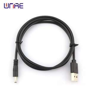 Cable de alimentación 0,8 m DC 5521 Enchufe macho a tipo A USB macho Cable de extensión de alimentación de carga rápida