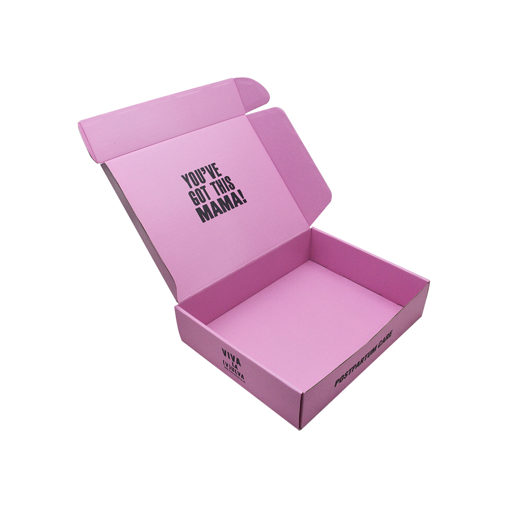 Logo personnalisé rose Shopping Maile Box en gros