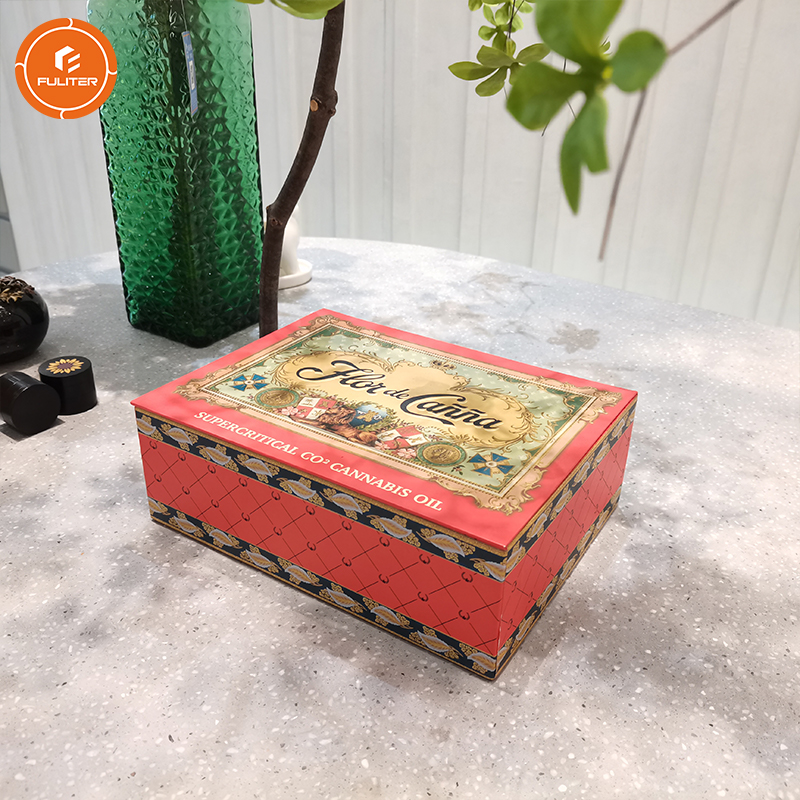 Individualizuotos išgraviruotos individualizuotos senos cigarų dėžutės Humidor Crafts Vintage Teminis vaizdas