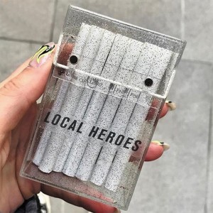 Zigarettenetui aus transparentem Acryl |Tragbares dickes Zigarettenetui, Aufbewahrungsbox