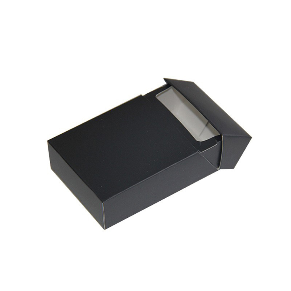 Boîte d'emballage classique noire personnalisée en usine en gros (20pcs)