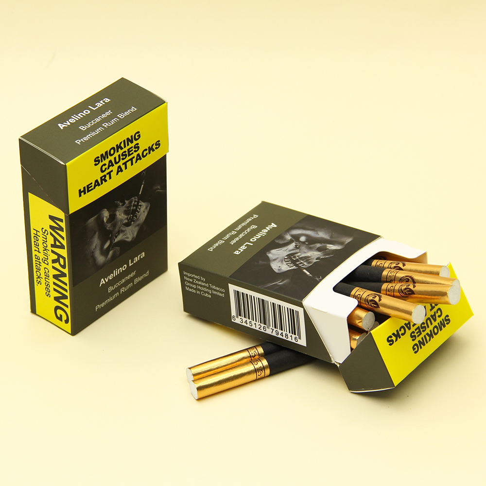 Populiarios pasirinktinio spausdinimo popieriaus dėžutės pakavimo cigarečių pakuotės tuščios kartoninės iš anksto susuktos kūgių cigarečių dėžutės