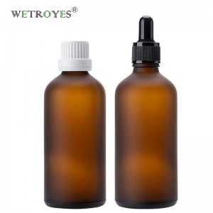 100ml Frosted Amber European Glass Bottle for Essential Oil