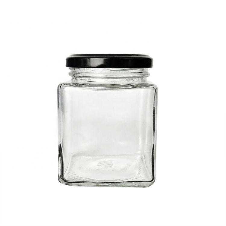 wooden rack 280ml spices jar clear