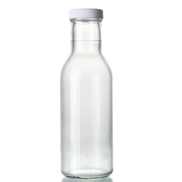Water Bottle 12oz / 350ml Wide Mouth Clear Glass Bottles with