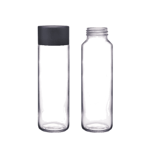 375ml Cylinder Voss Style Glass Bottle for Water Juice