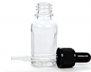 15ml Clear Glass Essential Oil Dropper Bottle