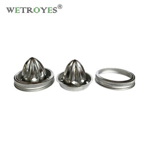 86MM Stainless Steel Two Pieces Mason Jar Juicing Lids