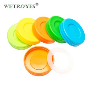 Wholesale Color Rugular Mouth Plastic Mason Jar Lids