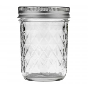 8 OZ Crystal Jelly Glass Mason Jar For Jam Honey with Lid and Band