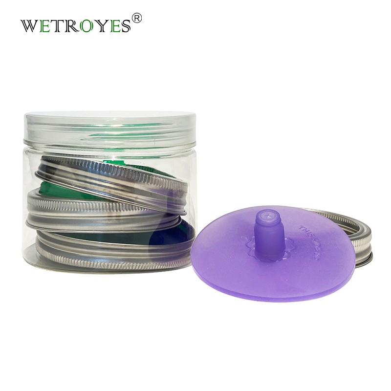Custom Pack of 4 Airlocks Silicone Fermentation Lids with Bond Featured Image