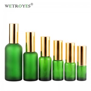 Wholesale Green Essential Oil Glass Bottles with Mist Sprayer